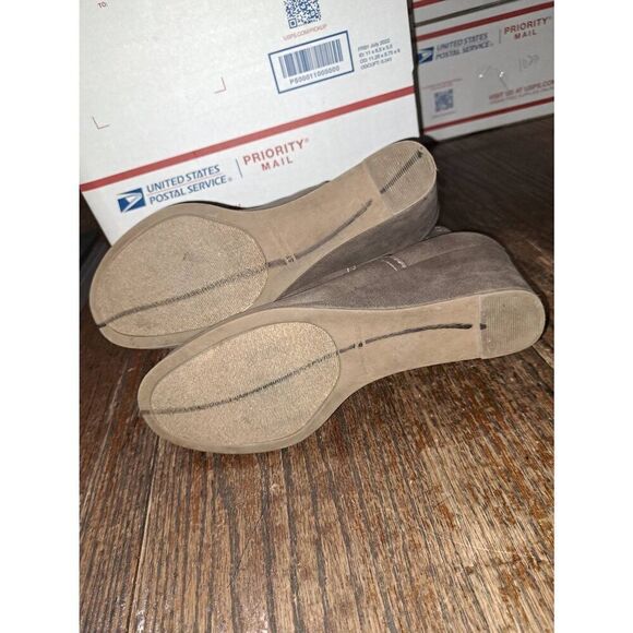 9M Rampage Brown Ram Mousy Wedge Heel Ankle Boots Booties Shoes Stretch Gore - Picture 5 of 7